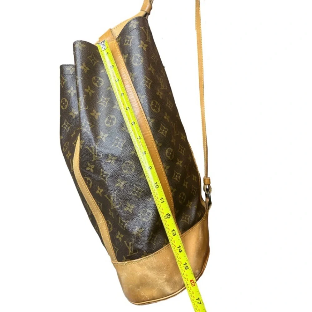 LOUIS VUITTON LV Monogram Randonnee GM Backpack Duffle Shoulder Bag RARE HTF